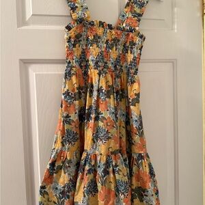 Floral Dress in Yellow and Orange